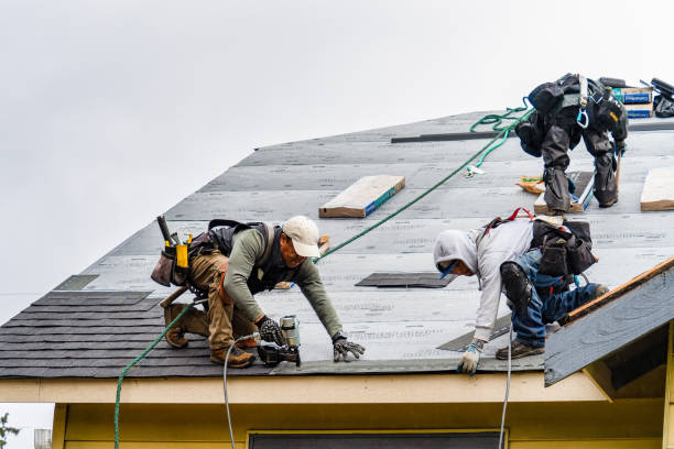 Professional Roof Replacement technician working in Hadlyme, CT